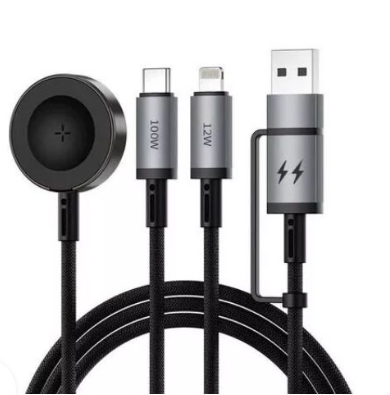 WiWU Wi-C050 Legend 3-in-2 100W Fast Charging Cable (1.2m)